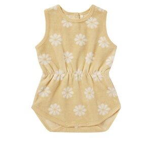 Rylee + Cru Yellow Cinch Playsuit in Daisy
